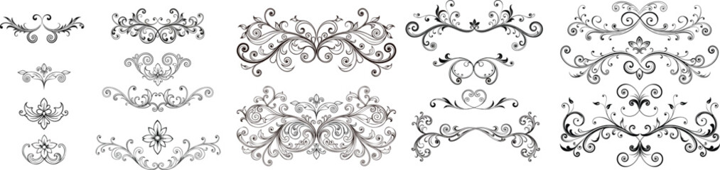 decorative-swirls-dividers--flourish-line-border