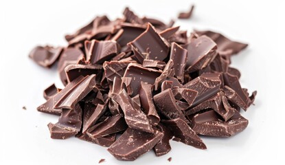 Fototapeta premium chocolate flake isolated on a white background