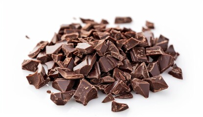 Fototapeta premium chocolate flake isolated on a white background