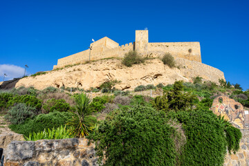 Alcaudete Castle, built between the 13th and 14th centuries, fortress of the caliphate route, Alcaudete, Jaén province, Andalusia, Spain