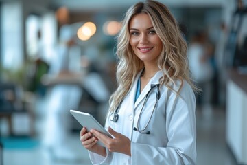 Compassionate Doctor Embracing Technological Progress for Patient Well-being