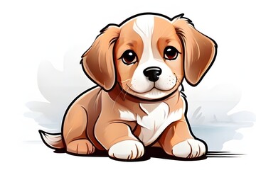 Joyful Journeys: Cute Dog Images Brimming with Happiness, AI- generated images of captivating dog.Delightful Images of Cute Dogs