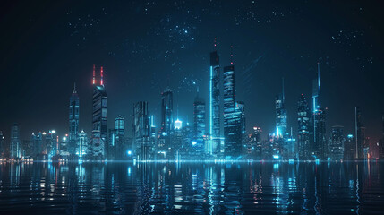 Smart city for background