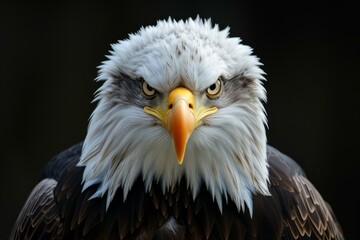 Obraz premium Vigilant Eagle bird. Sky natural sea. Generate Ai