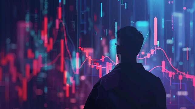 investing in dividend stocks or cryptocurrency for financial freedom concept illustration