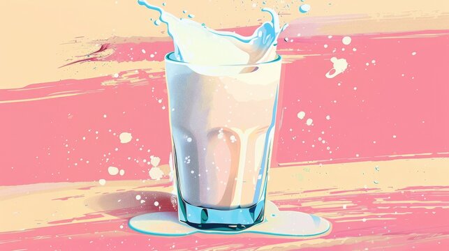 Celebrate World Milk Day on June 1st with a vibrant illustration