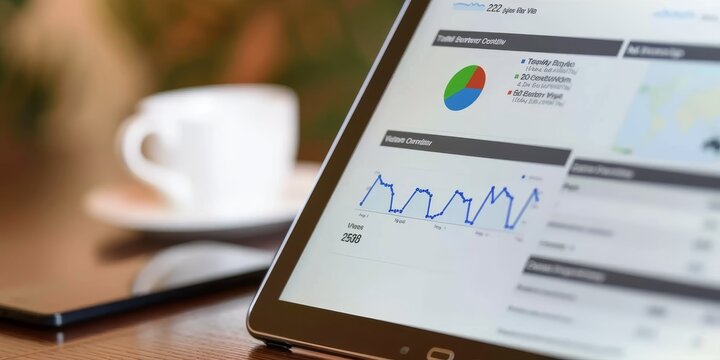 Business analytics and coffee - Powered by Adobe