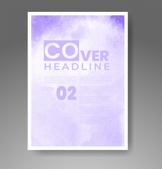 Cards with watercolor background. Design for your cover, date, postcard, banner, logo.