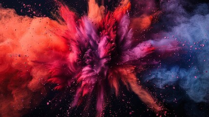 red and black explosion