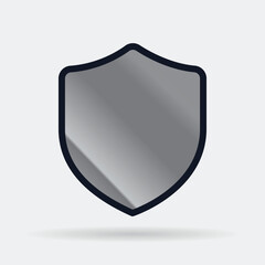 Shield Icon in trendy flat style isolated on grey background. Sheild symbol for your web site design, logo, app, UI/ux. Vector design element illustration