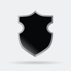 Shield Icon in trendy flat style isolated on grey background. Sheild symbol for your web site design, logo, app, UI/ux. Vector design element illustration
