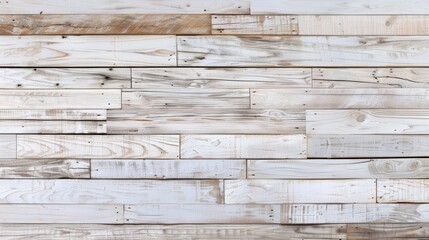 Detailed White Washed Wood Plank Texture Background
