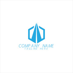 Fototapeta premium first delivery system wordmark for shipping company logo 