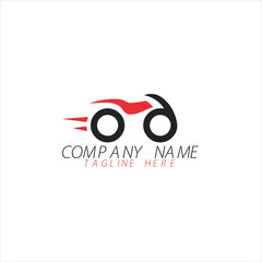 Vector motorcycle sports bike logo 
