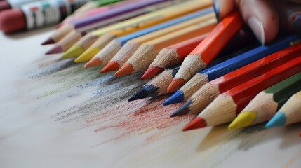 Creating a 3D render of colored pencils involves several steps