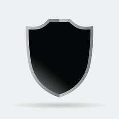 Shield Icon in trendy flat style isolated on grey background. Sheild symbol for your web site design, logo, app, UI/ux. Vector design element illustration