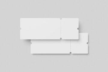 Blank Ticket Mockup Set