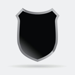 Shield Icon in trendy flat style isolated on grey background. Sheild symbol for your web site design, logo, app, UI/ux. Vector design element illustration
