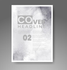 Cards with watercolor background. Design for your cover, date, postcard, banner, logo.