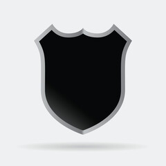 Shield Icon in trendy flat style isolated on grey background. Sheild symbol for your web site design, logo, app, UI/ux. Vector design element illustration