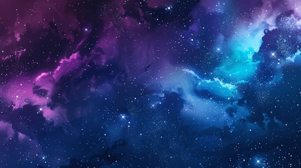 Obraz na płótnie Canvas Nebula flat design front view star nursery theme water color Complementary Color Scheme