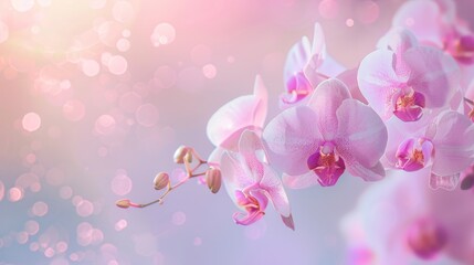 A pink and purple flower with a blue background