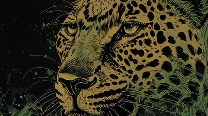 abstract leopard.