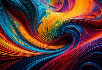 Obraz premium illustration, mesmerizing abstract reflective water compositions, reflections, shapes, patterns, ripples, fluid, beauty, harmony, balance, serene, surreal