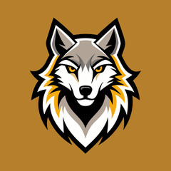 wolf head  vector illustration