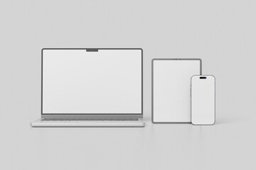 Blank Multi devices responsive website mockup