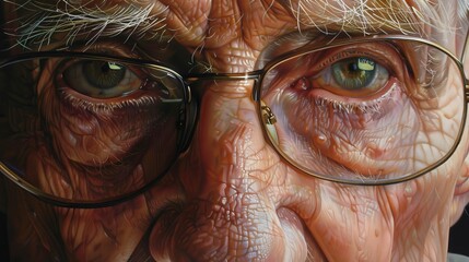 Portrait of wisdom and experience - suitable for Senior Citizens Day or Grandparents Day