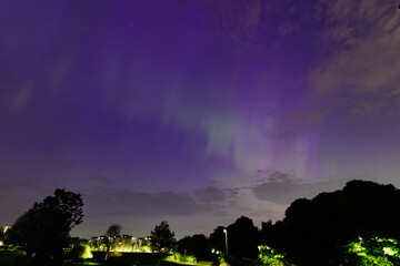 Aurora Borealis over Newcastle upon Tyne