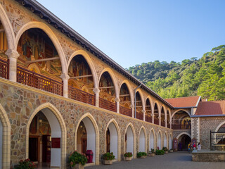 Fototapeta premium Todros Mountains Kykkos Monastery