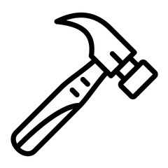 Hammer vector icon style