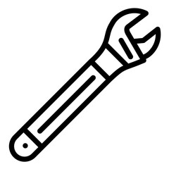 Wrench vector icon style