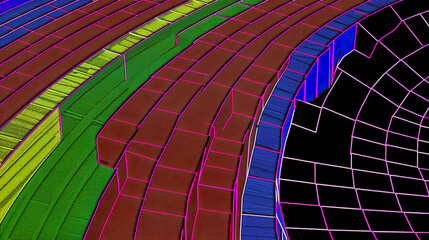 Obraz premium Neon Geometry