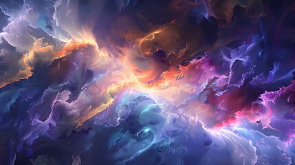Dive into the depths of the digital canvas to craft an ethereal abstract landscape.
