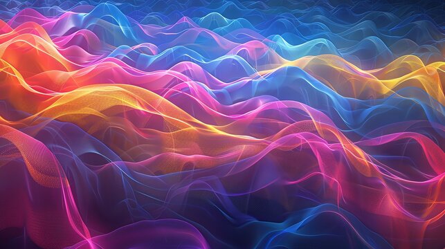 Immerse yourself in the vibrant symphony of colors and flowing lines. Feel the rhythm of the waves and let your imagination soar.