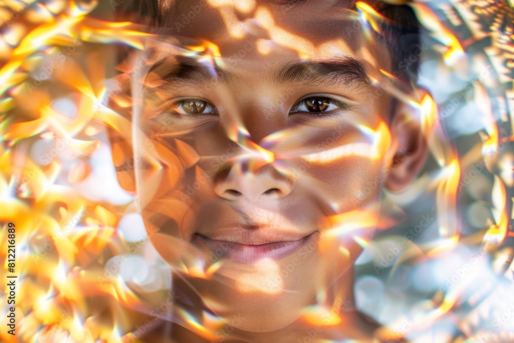 Poster an abstract concept as fiery patterns with intense orange and yellow tones dominate the image