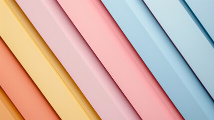 Obraz premium abstract pattern of pastel colored paper rows