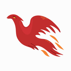 Phoenix icon clipart isolated vector illustration