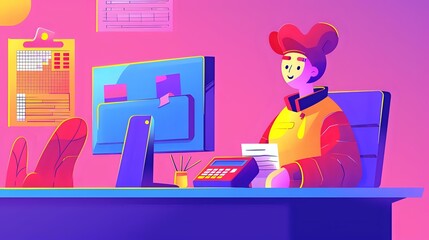 Efficient Billing Clerk Ensuring Accuracy in Financial Transactions