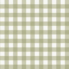 Gingham pattern seamless Plaid repeat in green and white. Design for print, tartan, gift wrap, textiles, checkered background for tablecloth