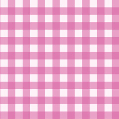 Gingham pattern seamless Plaid repeat in purple and white. Design for print, tartan, gift wrap, textiles, checkered background for tablecloth