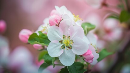 Amazing apple blossom  stock photo