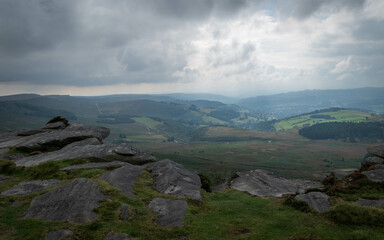 Hazy Peak District Vista