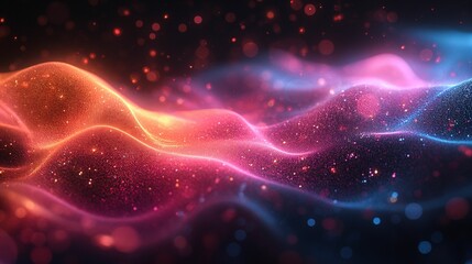 Colorful Abstract Background With Bright Lights
