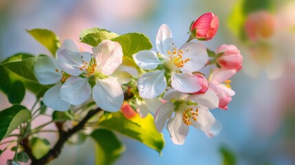 Obraz premium Amazing apple blossom stock photo