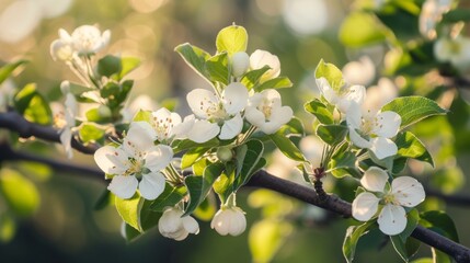 Amazing apple blossom  stock photo