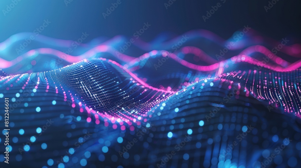 Poster technology abstract futuristic background for internet business ai generated